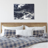 Ash Plume uit Soufriere Hills, Montserrat Canvas Afdruk (Insitu (Slaapkamer))