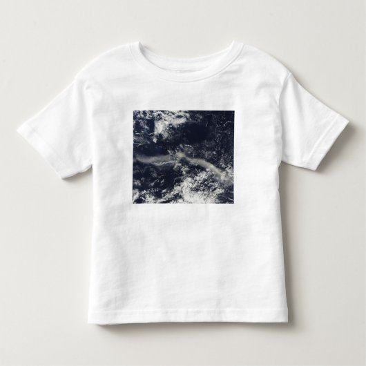 Ash Plume uit Soufriere Hills, Montserrat Kinder Shirts (Voorkant)