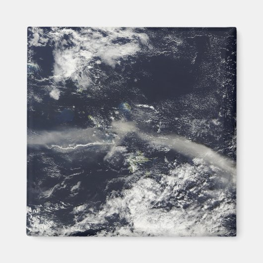 Ash Plume uit Soufriere Hills, Montserrat Magneet (Voorkant)
