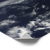 Ash Plume uit Soufriere Hills, Montserrat Poster (Hoek)