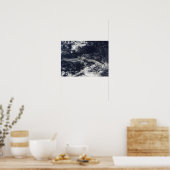 Ash Plume uit Soufriere Hills, Montserrat Poster (Keuken)