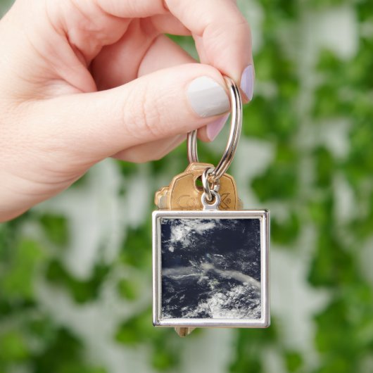 Ash Plume uit Soufriere Hills, Montserrat Sleutelhanger (Hand)