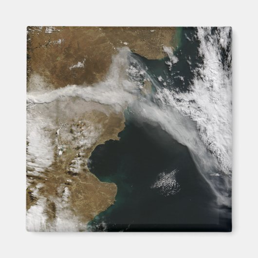 Ash plume van de uitbarsting van Chaiten vulcano,  Magneet (Voorkant)