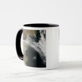 Ash plume van de uitbarsting van Chaiten vulcano, Mok (Voorkant links)