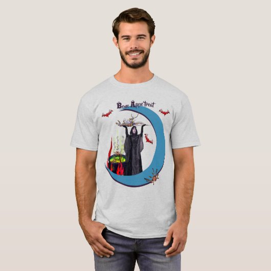 Ash Spooky Fun Unisex Halloween T-Shirt (Voorkant volledig)