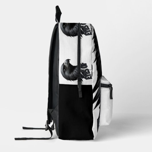 Ash-Tone Eagle Focus Design Bedrukte Rugzak (Links)