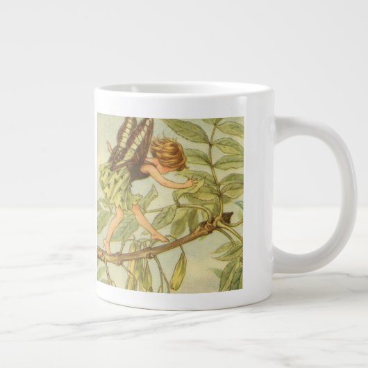 Ash Tree Fairy loopt op Branch Grote Koffiekop (Rechts)