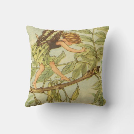 Ash Tree Fairy loopt op Branch Kussen (Achterkant)
