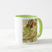 Ash Tree Fairy loopt op Branch Mok (Voorkant rechts)