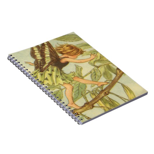 Ash Tree Fairy loopt op Branch Notitieboek (Rechterzijde)