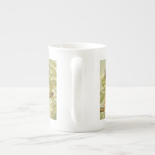 Ash Tree Fairy loopt op Branch Porselein Kop (Achterkant)