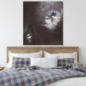 Ash vlekt op de Russische Shiveluch vulcanooOoO® Â Canvas Afdruk (Insitu (Slaapkamer))