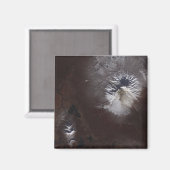 Ash vlekt op de Russische Shiveluch vulcanooOoO® Â Magneet (Voorkant / Achterkant)