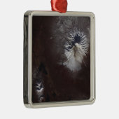 Ash vlekt op de Russische Shiveluch vulcanooOoO® Â Metalen Ornament (Rechts)