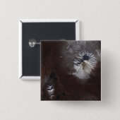 Ash vlekt op de Russische Shiveluch vulcanooOoO® Â Vierkante Button 5,1 Cm (Voorkant /achterkant)