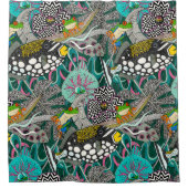 ASHA groen Douchegordijn (Voorkant)