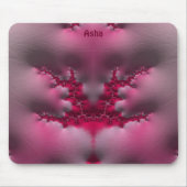 ASHA ~ Roze en wit Muismat (Voorkant)