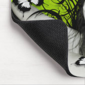 Asha Snow Mousepad: Groene Butterflies Muismat (Hoek)