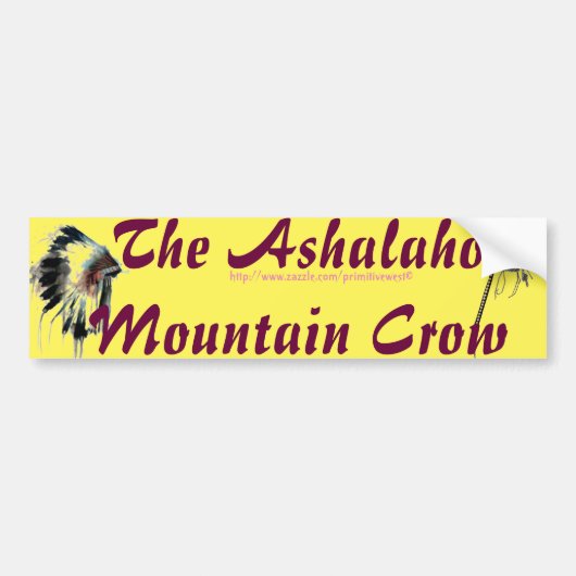 Ashalaho-Mountain Crow Bumpersticker (Voorkant)