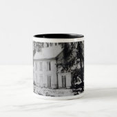 Asham House bij Beddingham in East Sussex Tweekleurige Koffiemok (Center)