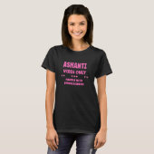 ASHANTI Gepersonaliseerde naam grappige leuke aang T-shirt (Voorkant volledig)