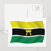 Ashanti-mensen Vlag Ansichtkaart Briefkaart (Voorkant / Achterkant)