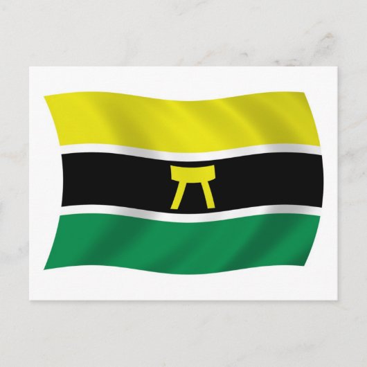 Ashanti-mensen Vlag Ansichtkaart Briefkaart (Voorkant)