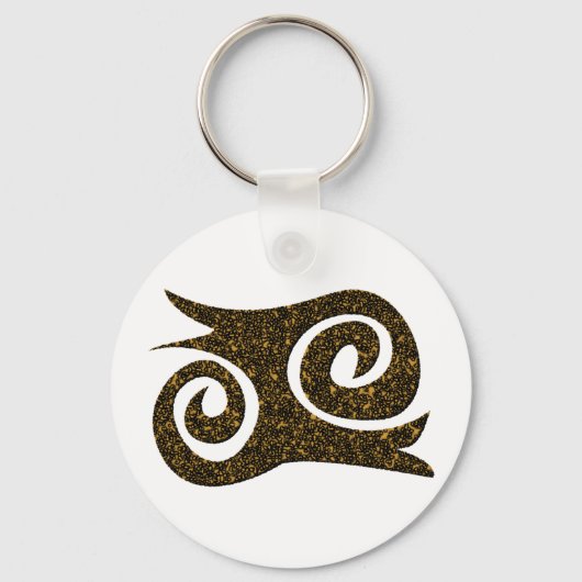 Ashanti Symbol Mut Adinkra Sleutelhanger (Voorkant)