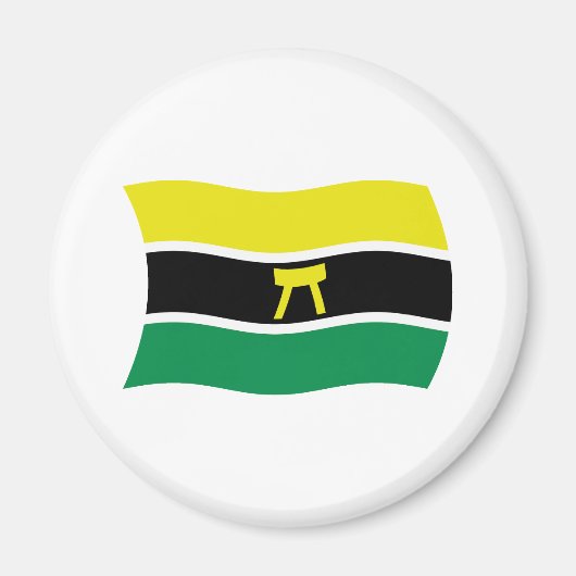 Ashanti Volk Vlag Magneet (Voorkant)