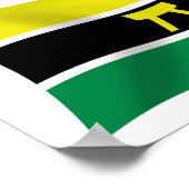Ashanti Volk Vlag Poster Print (Hoek)