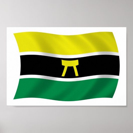 Ashanti Volk Vlag Poster Print (Voorkant)