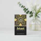 Ashanti Yoga Black Gold Deco Visitekaartje (Staand voorkant)