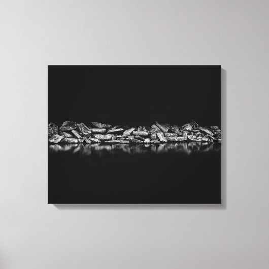 Ashbridges Bay Breakwall 1 Canvas Afdruk (Voorkant)