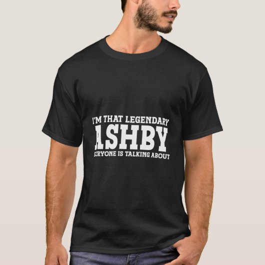 Ashby Achternaam Grappig Team Familienaam Ashby T-shirt (Voorkant)