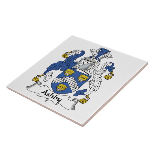 Ashby Family Crest Tegeltje (Zijkant)
