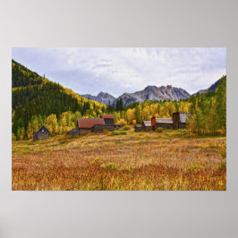 Ashcroft, Colorado Mijnbouw spookstad Poster