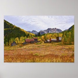 Ashcroft, Colorado Mijnbouw spookstad Poster