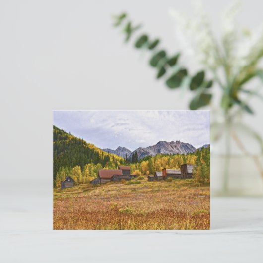 Ashcroft, Colorado-mijnstad Briefkaart (Staand voorkant)