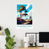 Ashdown Forest Reisprint Muurkunst Ashdown Poster (Thuiskantoor)