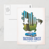 ashdown forest sussex kaart reisposter kaart (Voorkant / Achterkant)