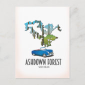 ashdown forest sussex kaart reisposter kaart (Voorkant)