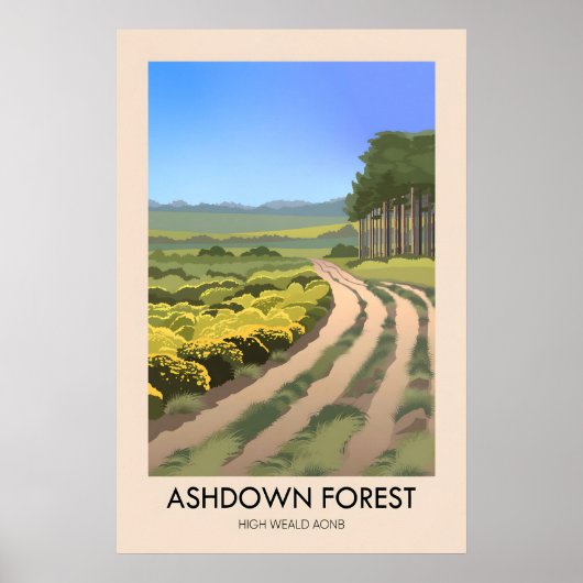 Ashdown Forest Travel Poster (Voorkant)