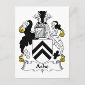 Ashe Family Crest Briefkaart (Voorkant)