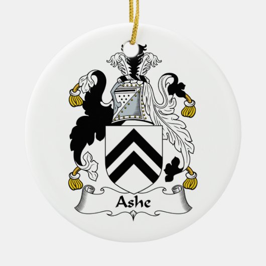 Ashe Family Crest Keramisch Ornament (Voorkant)