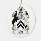 Ashe Family Crest Keramisch Ornament (Links)