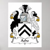 Ashe Family Crest Poster (Voorkant)