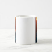 Ashen Amidst Flames - Dramatische en vurige kunst Koffiemok (Center)