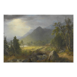 Asher Brown Durand - De eerste oogst Foto Afdruk