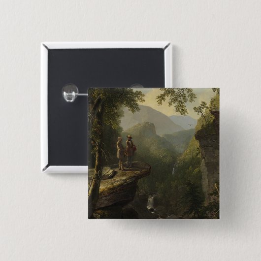Asher Brown Durand - Kindred Spirits Vierkante Button 5,1 Cm (Voorkant /achterkant)