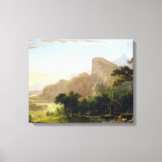Asher Brown Durand Landscape Thanatopsis Canvas Afdruk (Voorkant)